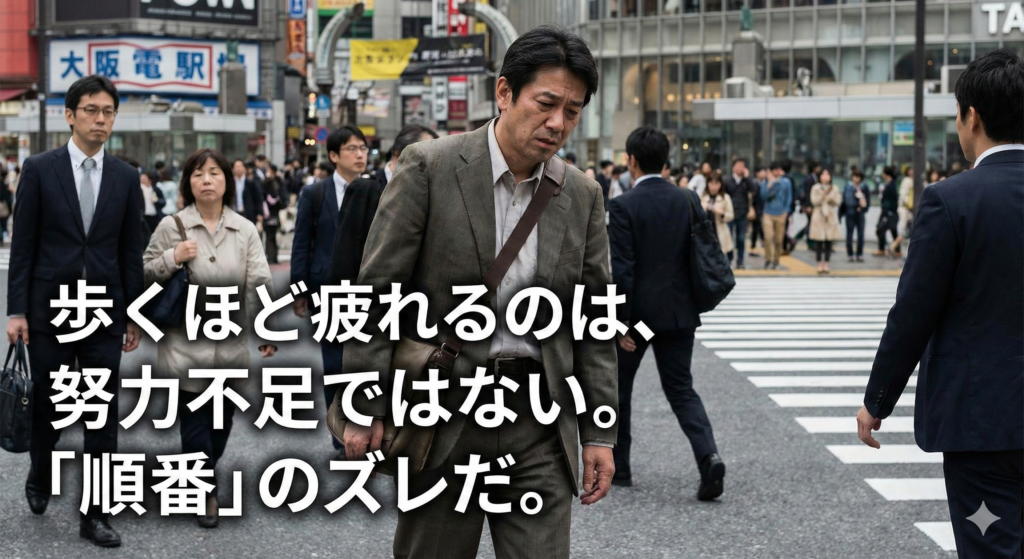 歩くほど疲れる人へ。「歩き方」より先に見直す“順番”の話