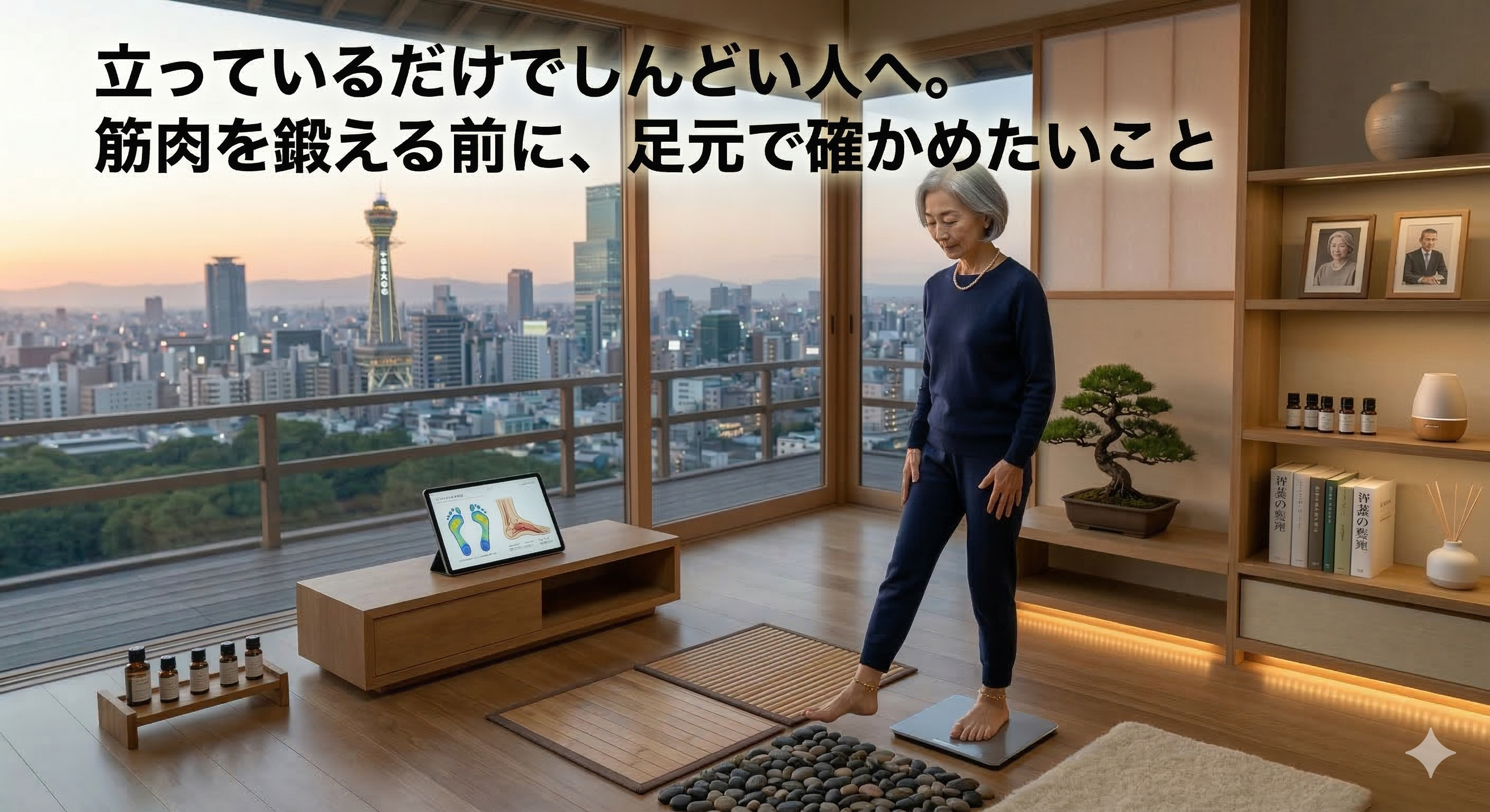 立っているだけでしんどい人へ。筋肉を鍛える前に、足元で確かめたいこと
