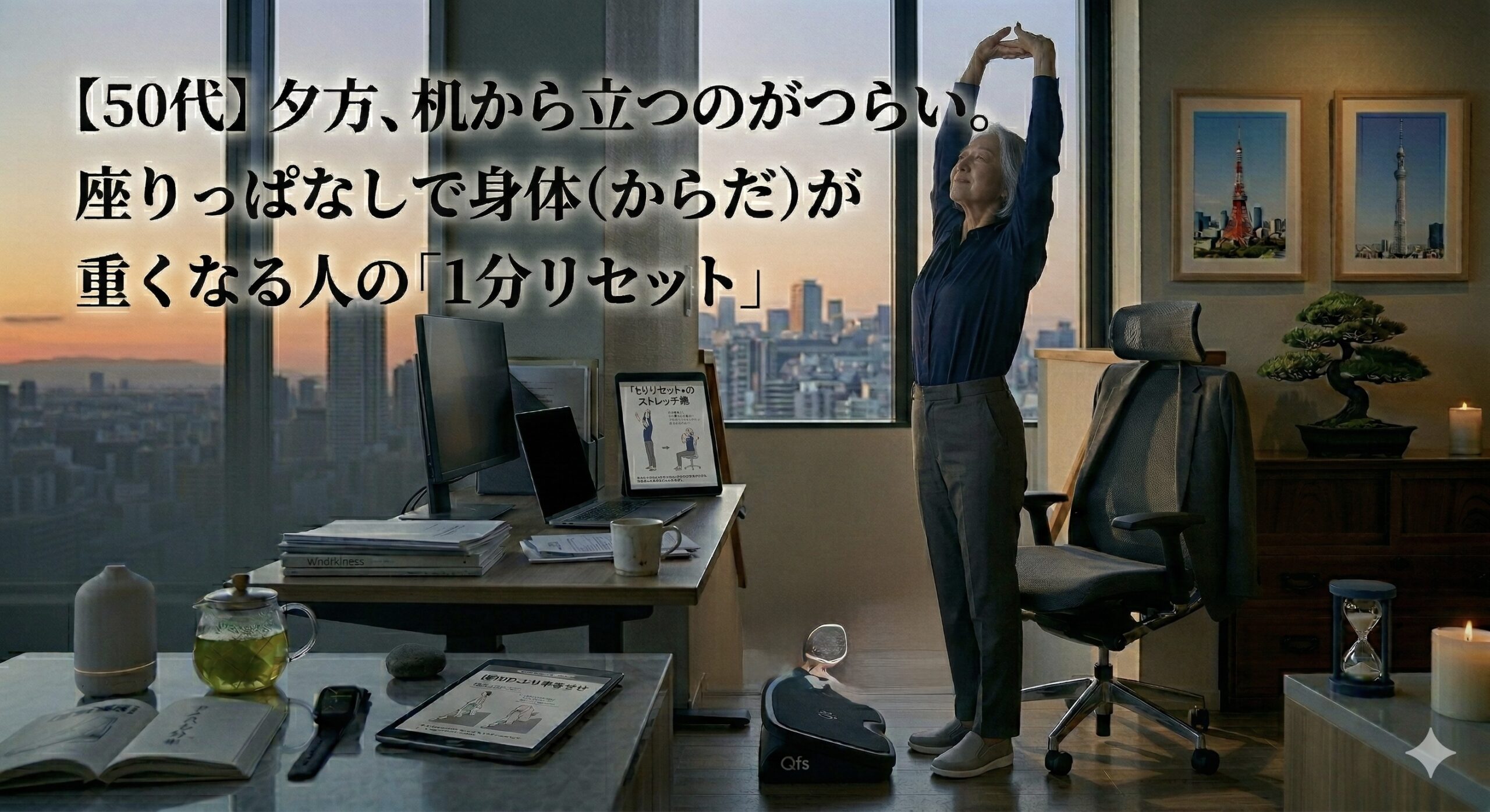 【50代】階段の下りが怖い。筋力不足より先に「靴の問題」を疑ってほしい